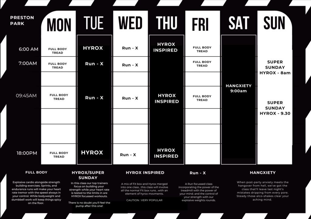 Preston Park Timetable